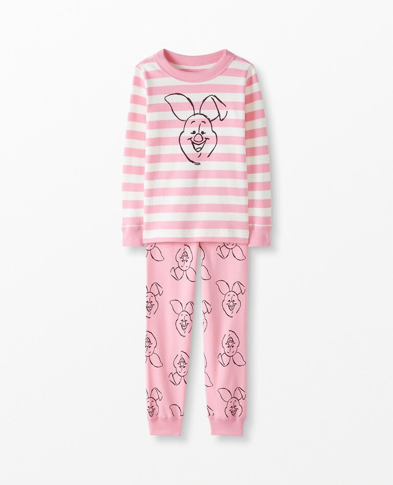 Disney Winnie The Pooh Long John Pajamas In Organic Cotton | Hanna Andersson