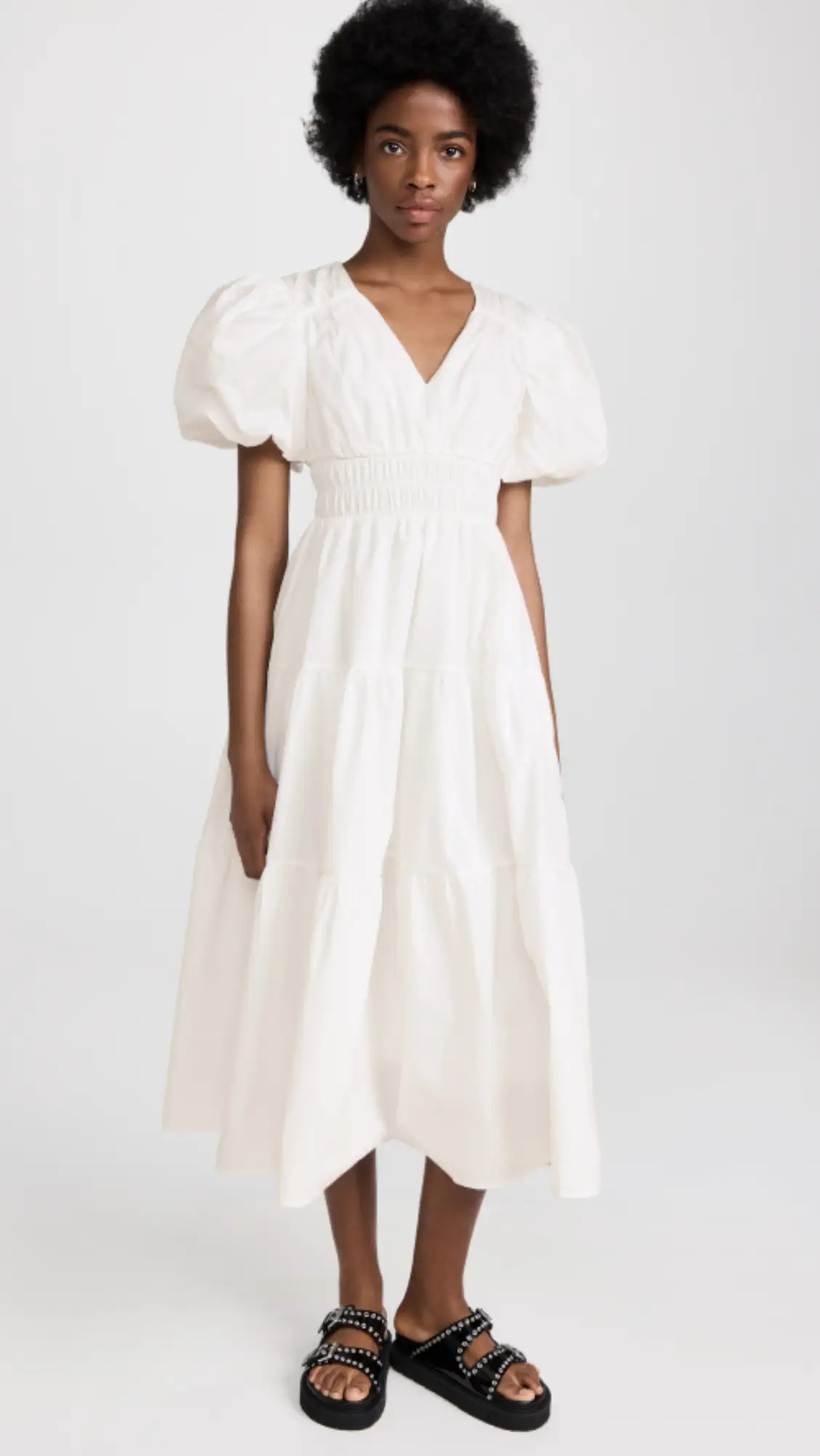 Poplin Puff Sleeve Dress | Shopbop