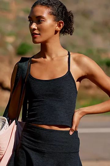 Beyond Yoga Cropped Racerback Tank | Anthropologie (US)