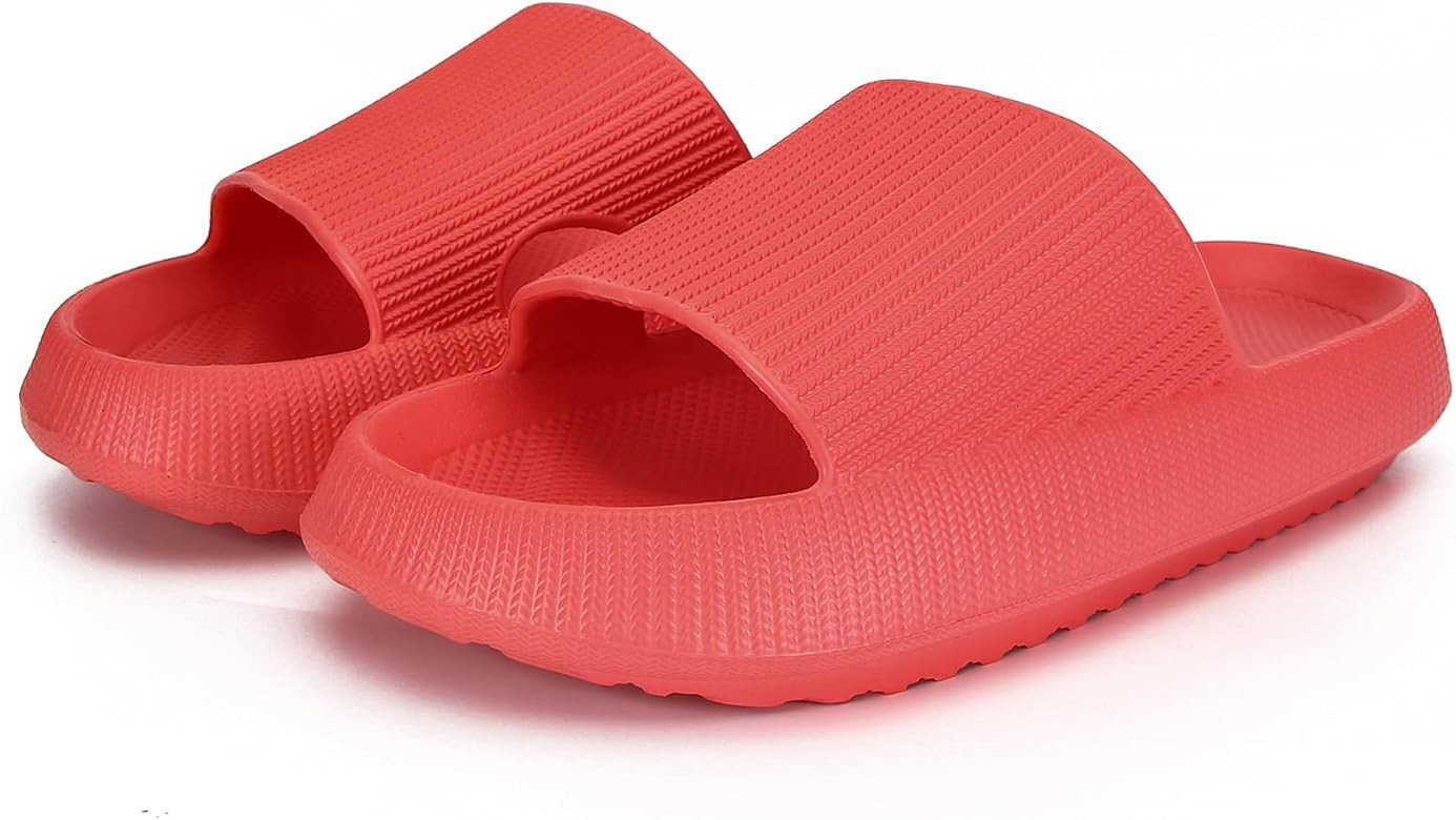 rosyclo Pillow Slippers for Women, Non-Slip Massage Foam Shower Bathroom Home Floor Thick Sole Qu... | Amazon (US)