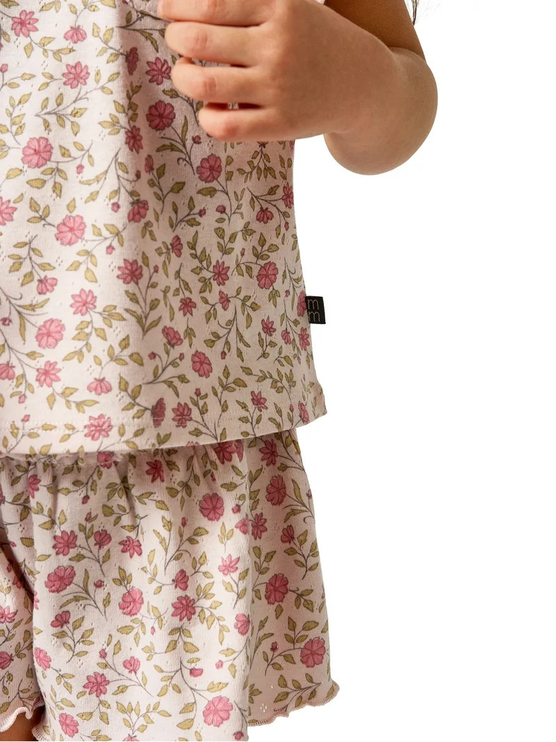 Modern Moments by Gerber Baby and Toddler Girl Pleated Ruffle Sleeve Top, Sizes 0/3 Months - 5T | Walmart (US)