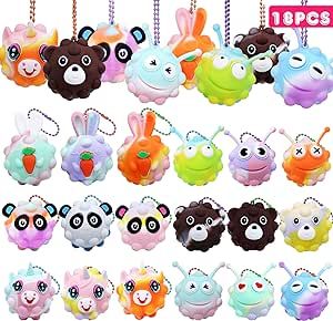 KissFree 18 PACK Animal Pop Balls Party Favors for Kids,3D Pop Balls Its Fidget Toys,Birthday Gif... | Amazon (US)