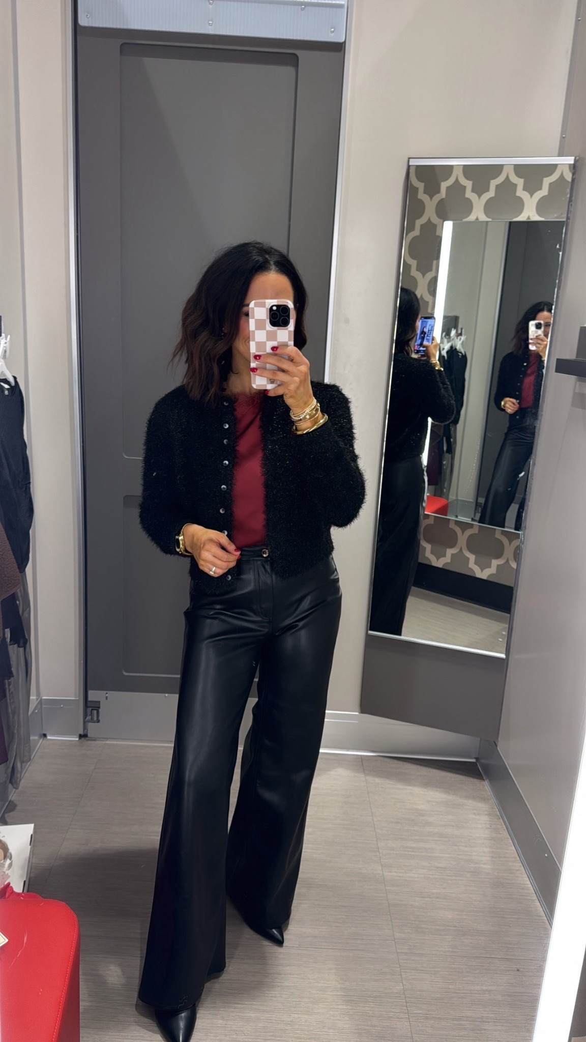 Christmas party outfit inspo perfect for a work holiday party! Aprilwilks VintagePickin women’s holiday fashion finds women’s work Christmas party outfit ideas winter fashion finds women’s holiday outfit Christmas party outfit ideas target new arrivals viral target faux leather pants 

#LTKHoliday #LTKootd #LTKPetite