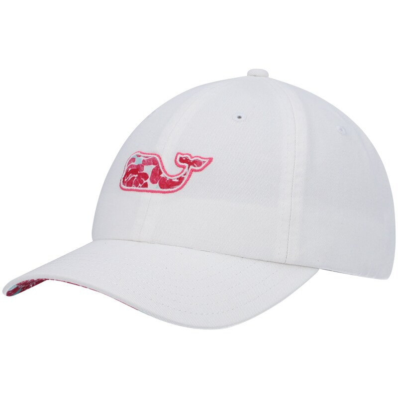 Kentucky Derby 146 Vineyard Vines Women's Painted Roses Whale Adjustable Hat - White | Fanatics