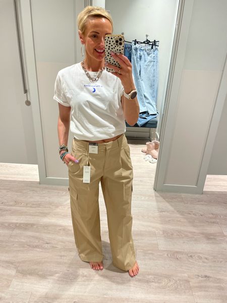 Love these lightweight pleated cargo trousers! New in at M&S

#LTKstyletip #LTKworkwear #LTKover40