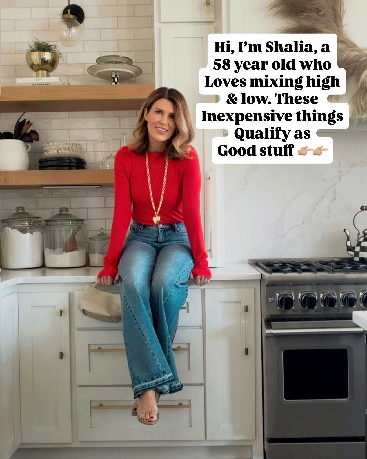 I love mixing high and low, and especially love finding a quality look for less! These things truly amaze me and qualify as good stuff:
In active wear, I size up to a medium
In the jeans, I’m wearing my true size: 4 regular (I’m 5’6)
In the sandals, I’m between a 7.5 and 8 and sized up to an 8!
The satchel bag is so cute and comes with a strap
The rigged long sleeve tees run small. Size up. I’m on a medium 

Comment SHOP below to receive a DM with the link to this post on my LTK ⬇ https://liketk.it/5RxvD #ltkhome #ltkactive #ltkover40