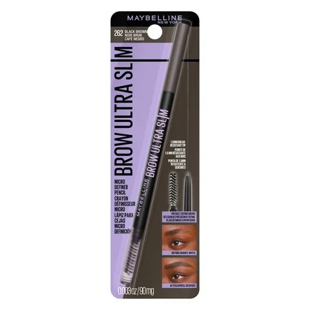 Maybelline Express Brow Ultra Slim Pencil Eyebrow Makeup, Black Brown | Walmart (US)