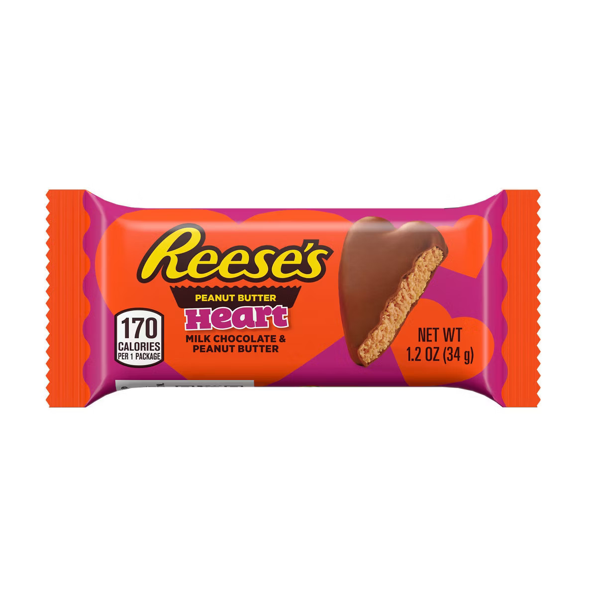 Reese's Valentine's Day Peanut Butter Chocolate Heart - 1.2oz | Target