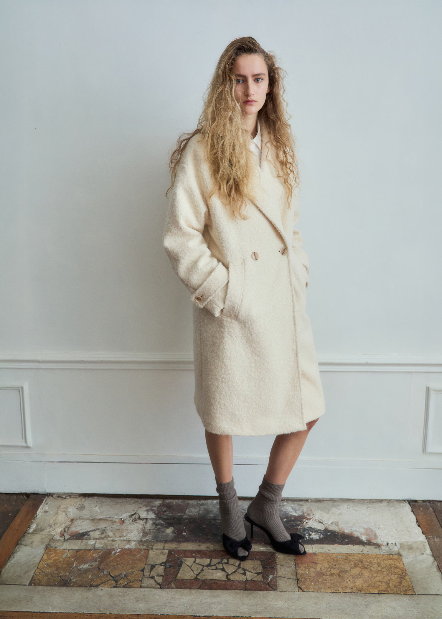 Lapels bouclé coat | Mango (US/MX/AU)