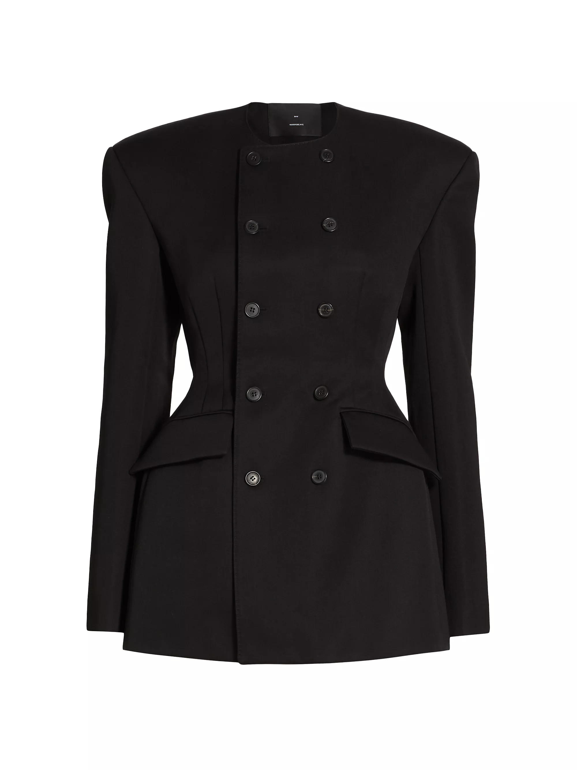 WARDROBE.NYC RHW Double-Breasted Blazer Minidress | Saks Fifth Avenue | Saks Fifth Avenue