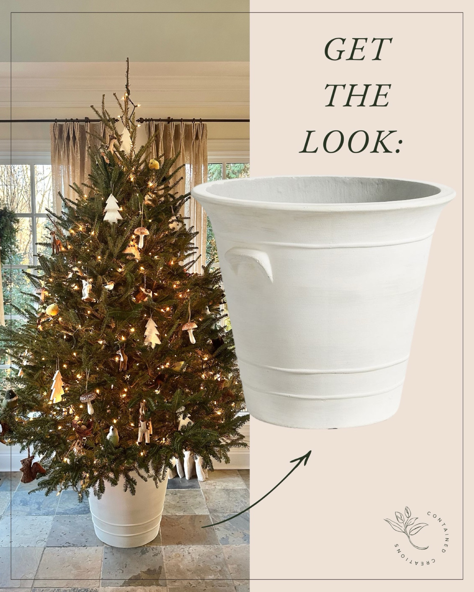 Ditch the skirts and put your Christmas trees in beautiful planters! Indoor-outdoor use 🎄

#LTKHoliday #LTKSeasonal #LTKHome