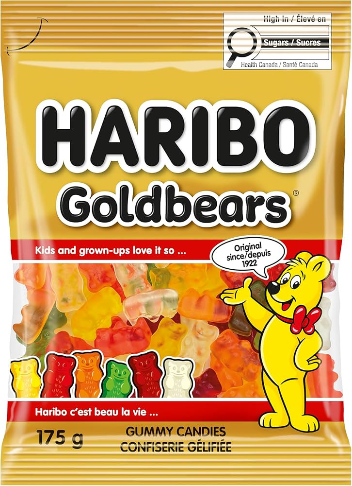 Haribo Goldbears 175g - Six Fruity Flavors, No Artificial Colors | Amazon (CA)