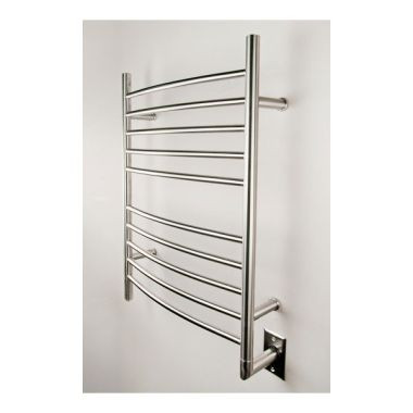 Radiant 24 Inch Hardwired Curved Towel Warmer | Vintage Tub & Bath