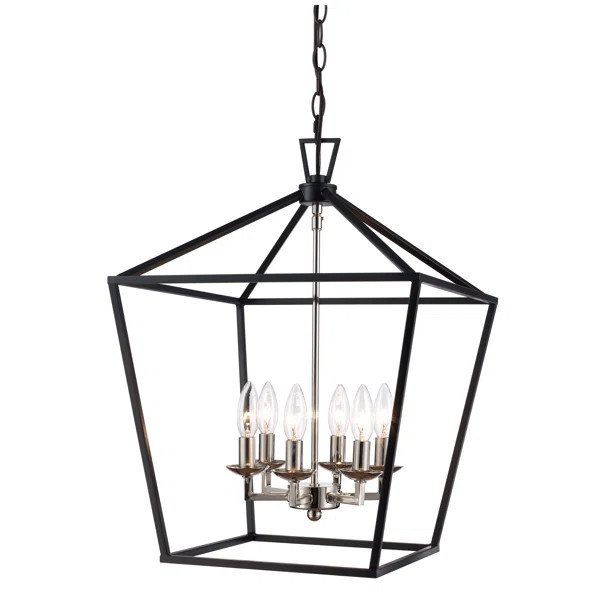 Carmen 6-Light Lantern Geometric Pendant | Wayfair North America