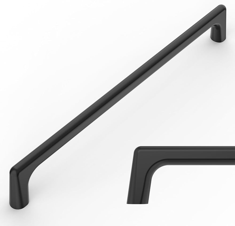 Amerdeco 10 Pack Matte Black Cabinet Pulls 7.5 Inch(192MM) Hole Centers Kitchen Cabinet Handles H... | Amazon (US)
