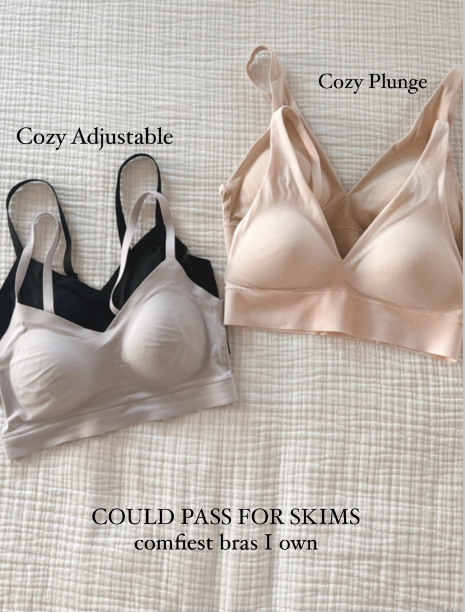 These are by far the comfiest bras I own! Soo soft and could pass for SKIMS! 

#LTKBump #LTKStyleTip #LTKFindsUnder50