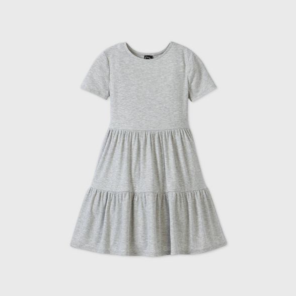 Girls' Short Sleeve Tiered Dress - art class™ | Target