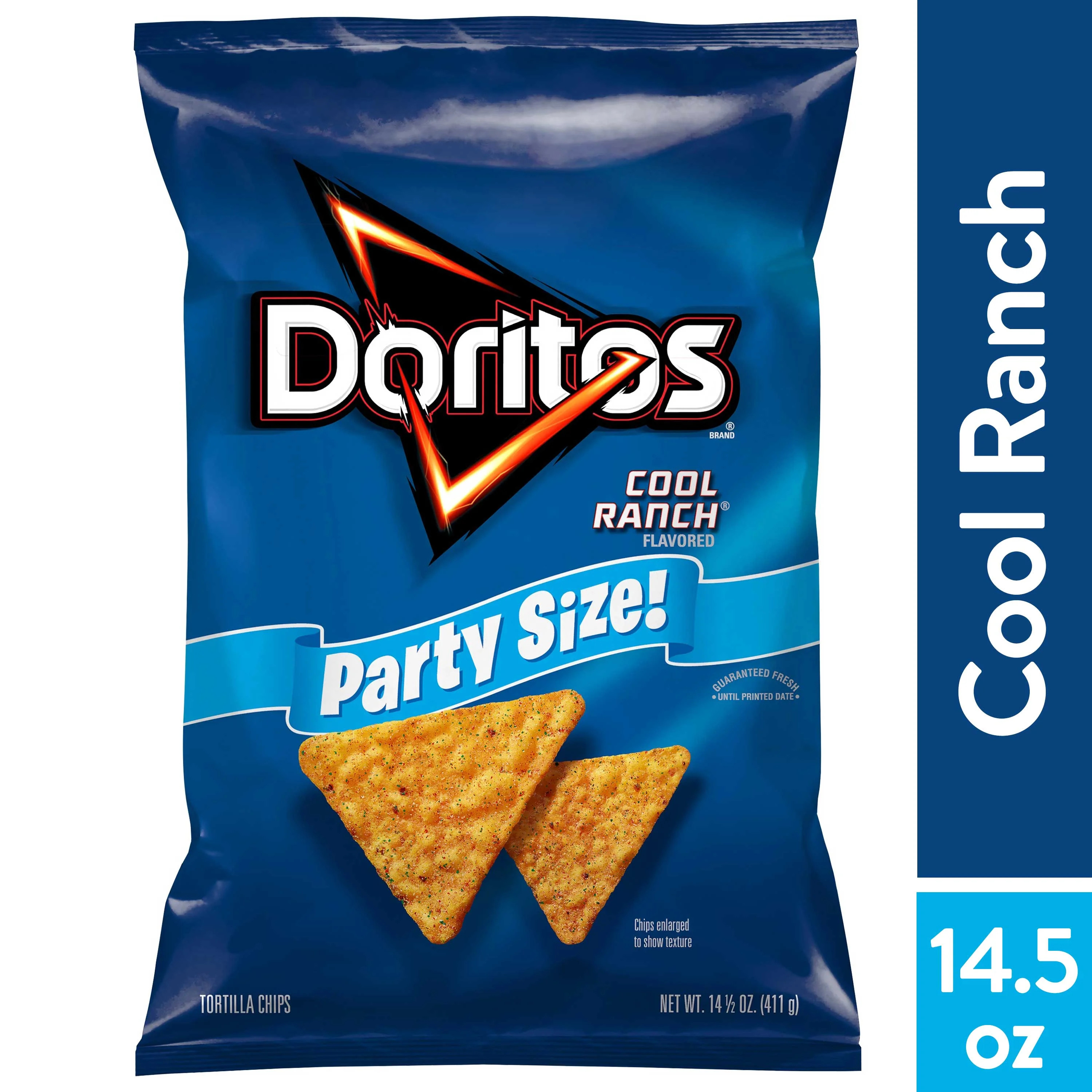 Doritos Cool Ranch Flavored Tortilla Chips, Party Size, 14.5 oz Bag | Walmart (US)