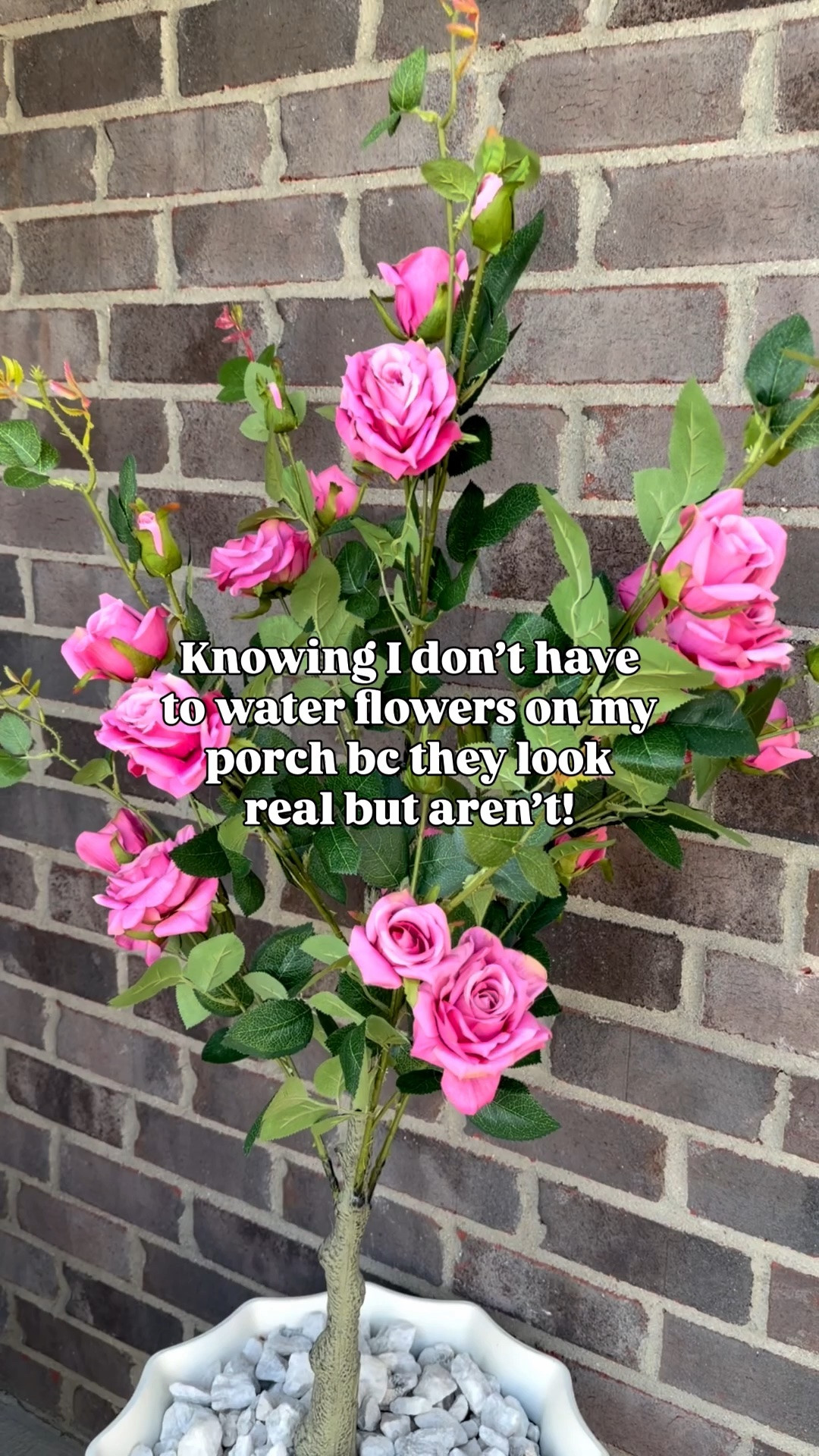 These Walmart faux rose trees are sold as a set of 2 & look so real!!

#LTKHome