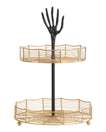 2 Tier Skeleton Hand Holder | TJ Maxx