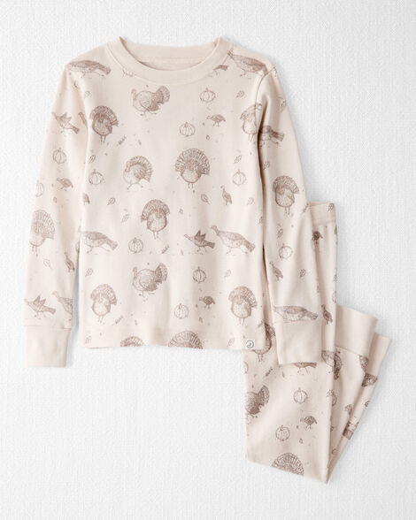 Toddler Organic Cotton Pajamas in Turkey Trot Print | Carter's Inc