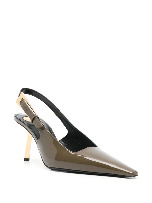 Saint Laurent 75mm Lee Pumps | Green | FARFETCH UK | Farfetch Global