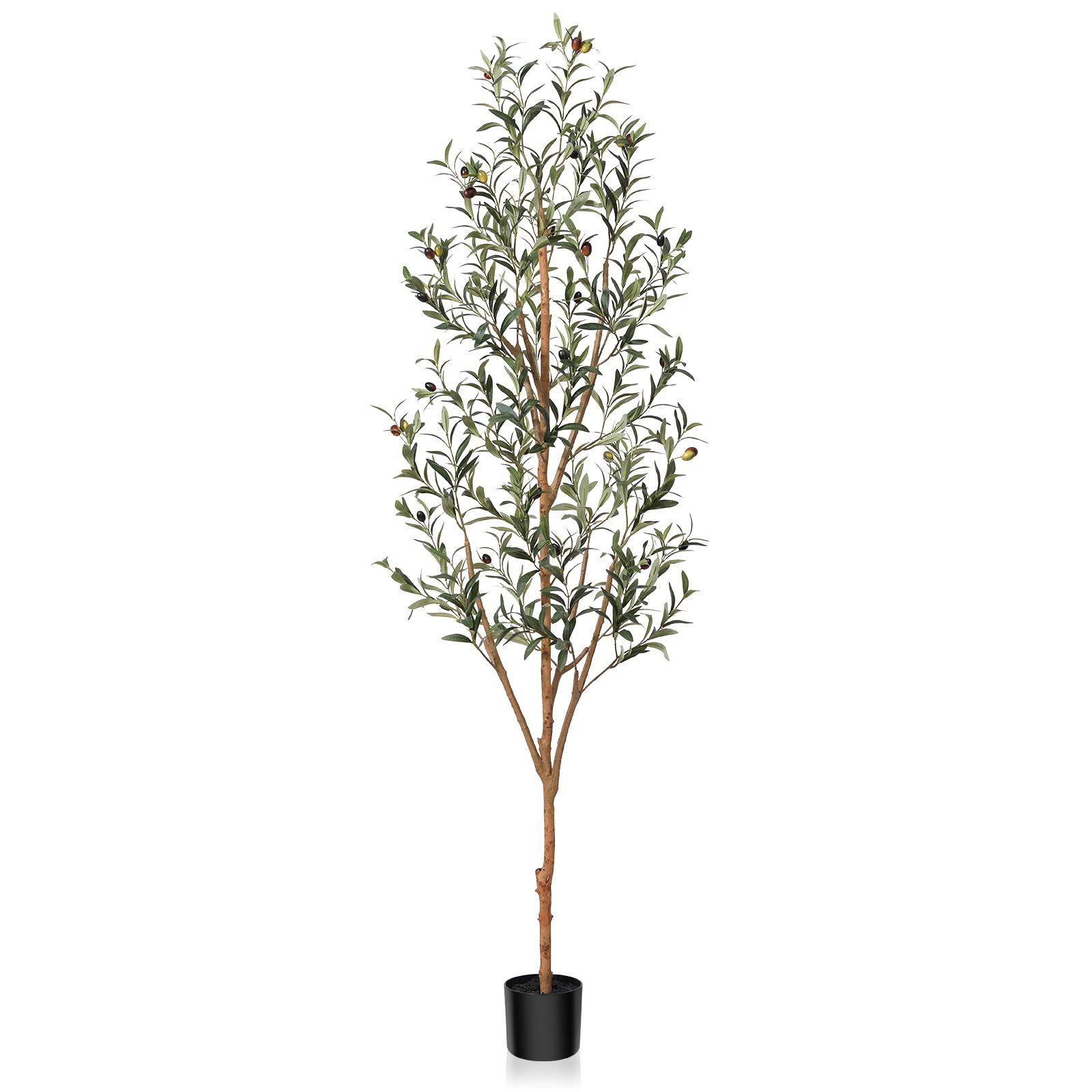 Kazeila Artificial Olive Tree 6FT Tall Faux Silk Plant for Home Office Decor Indoor Fake Potted Tree | Amazon (US)