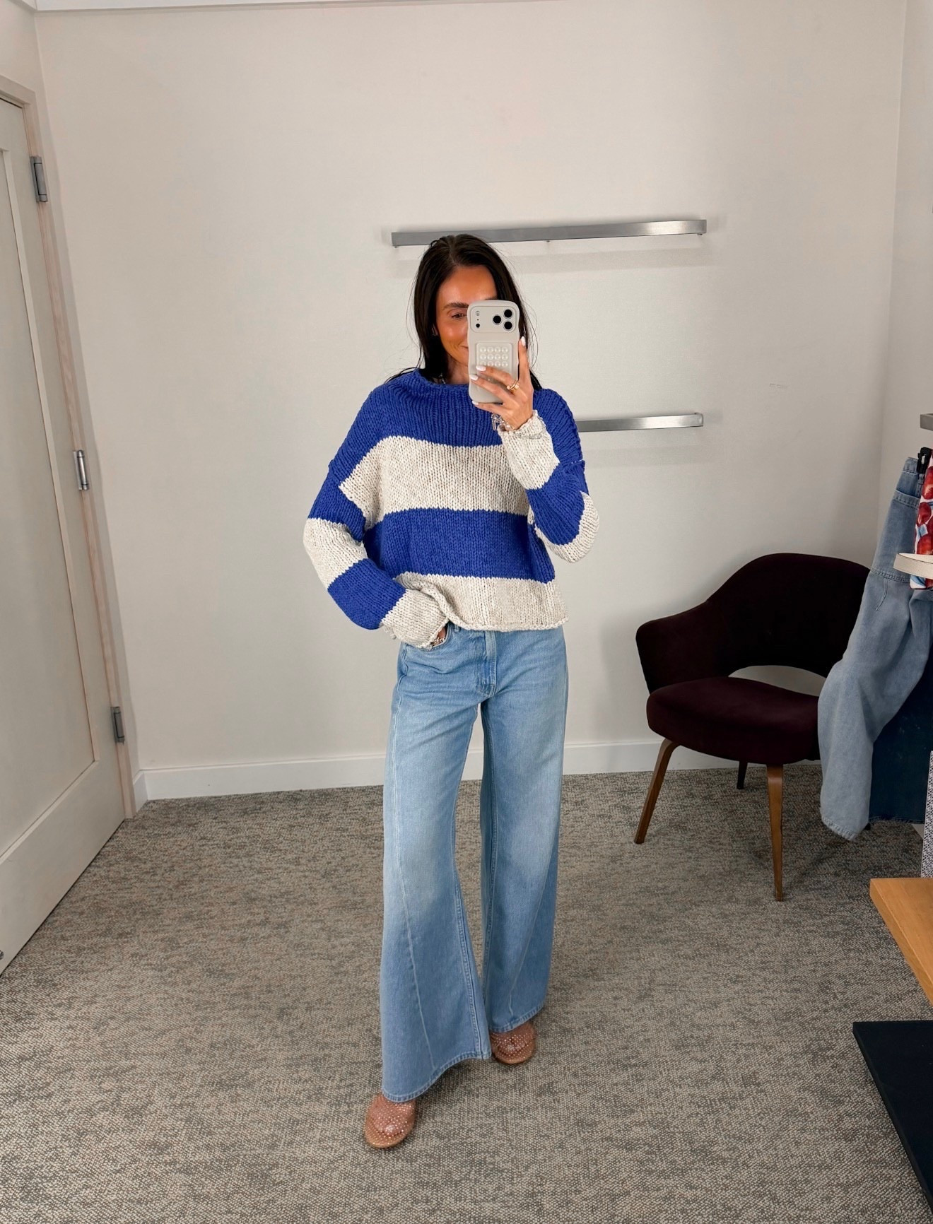 Striped sweater from free people, spring fashion, spring outfit, wide leg jeans, spring trends, Annabrstyle 

#LTKootd #LTKSeasonal #LTKOver40