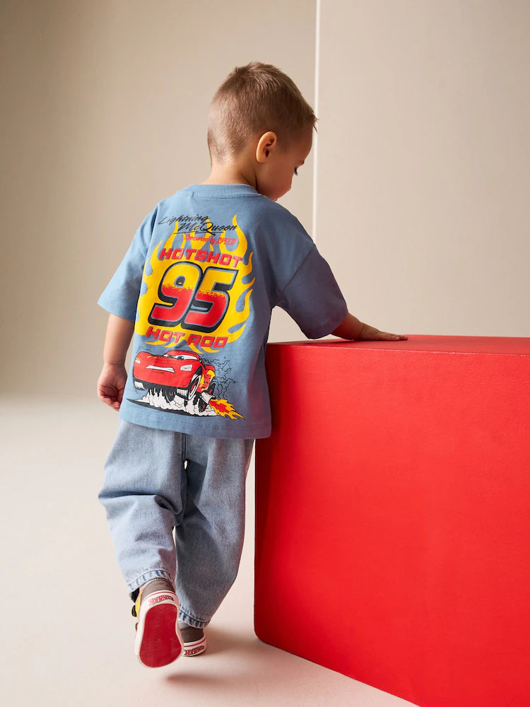 Blue Short Sleeve Disney Cars Long Sleeve T-Shirt (3mths-8yrs) | Next US