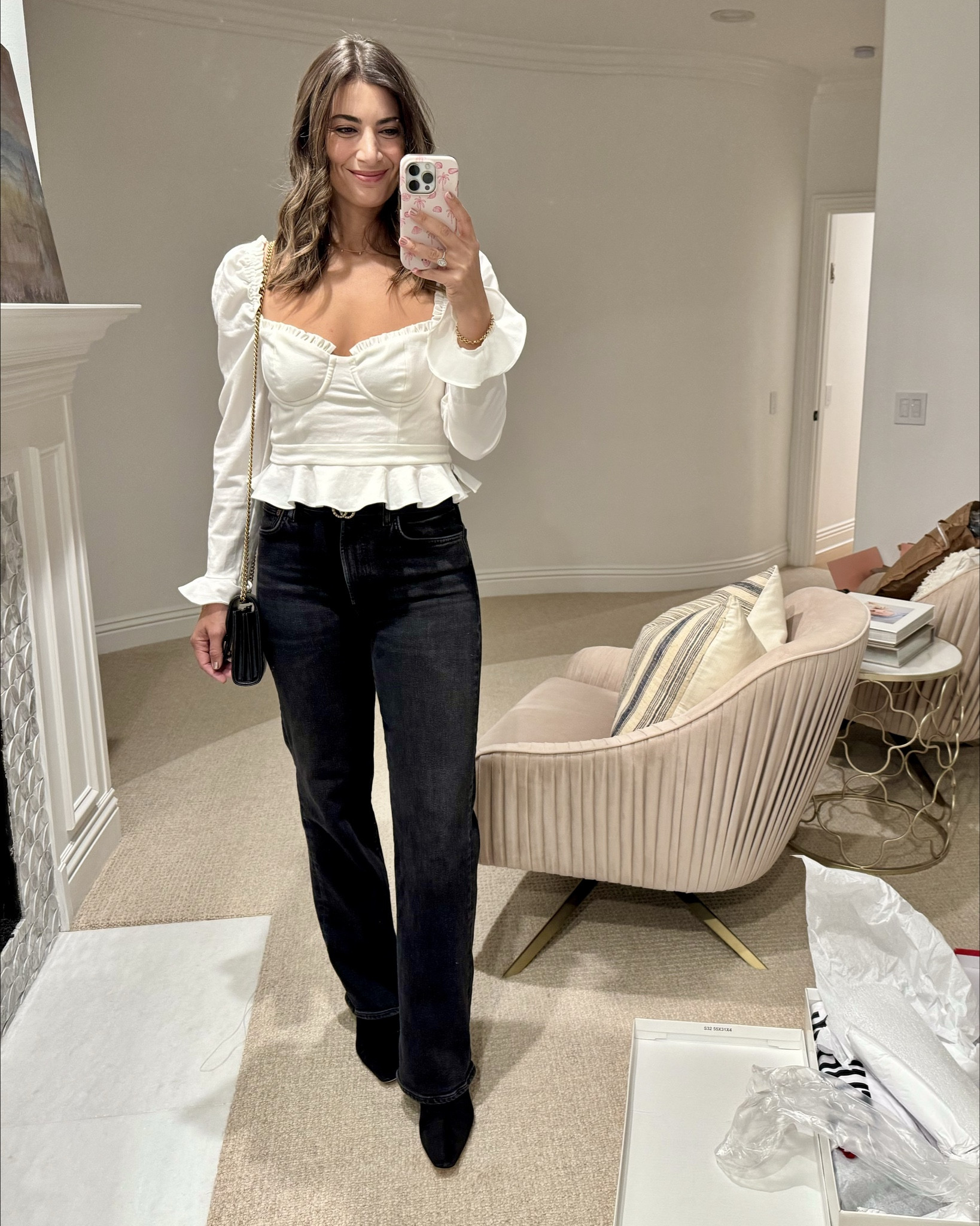 Fun girls night or date night look! 

Top - M
Jeans - 27
Booties - TTS

#LTKParties #LTKStyleTip #LTKHoliday