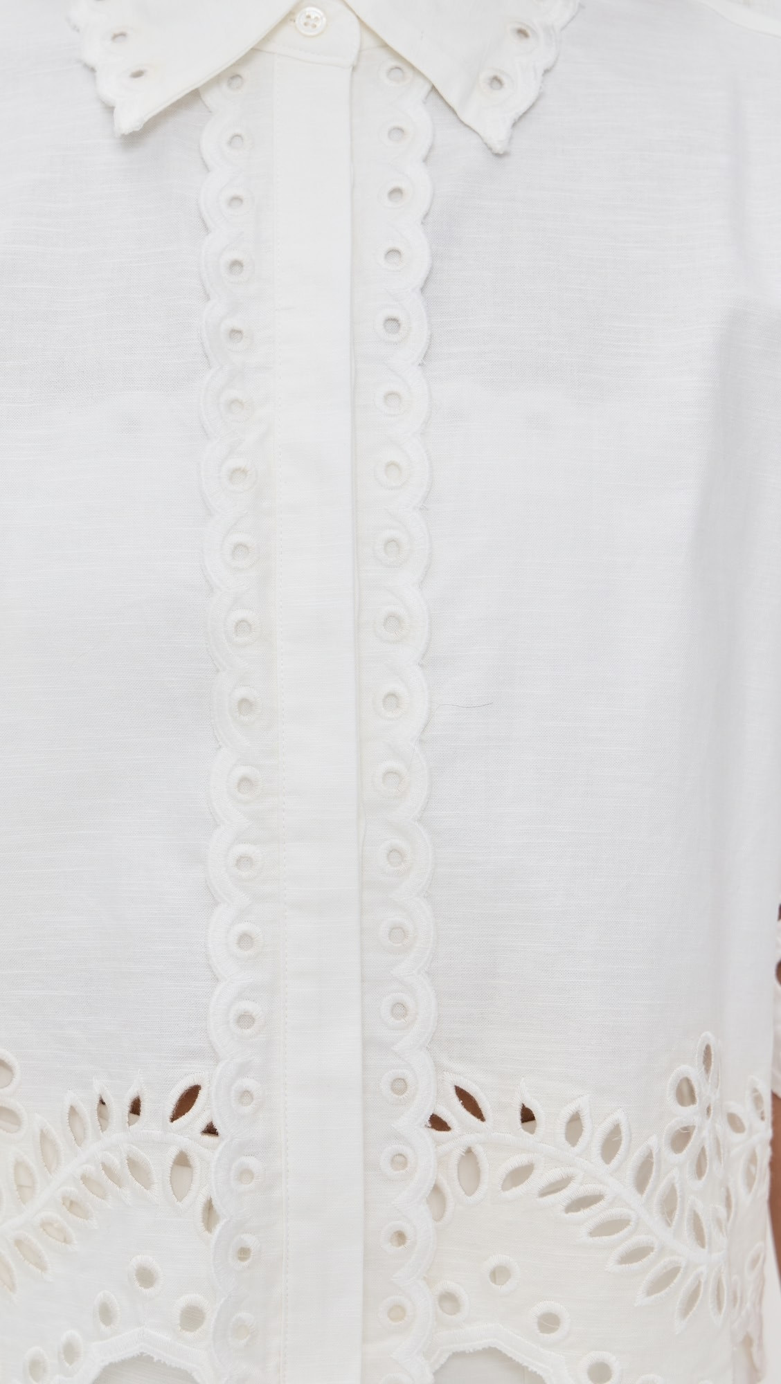 Embroidered Shirt and Strapless Top Set | Shopbop