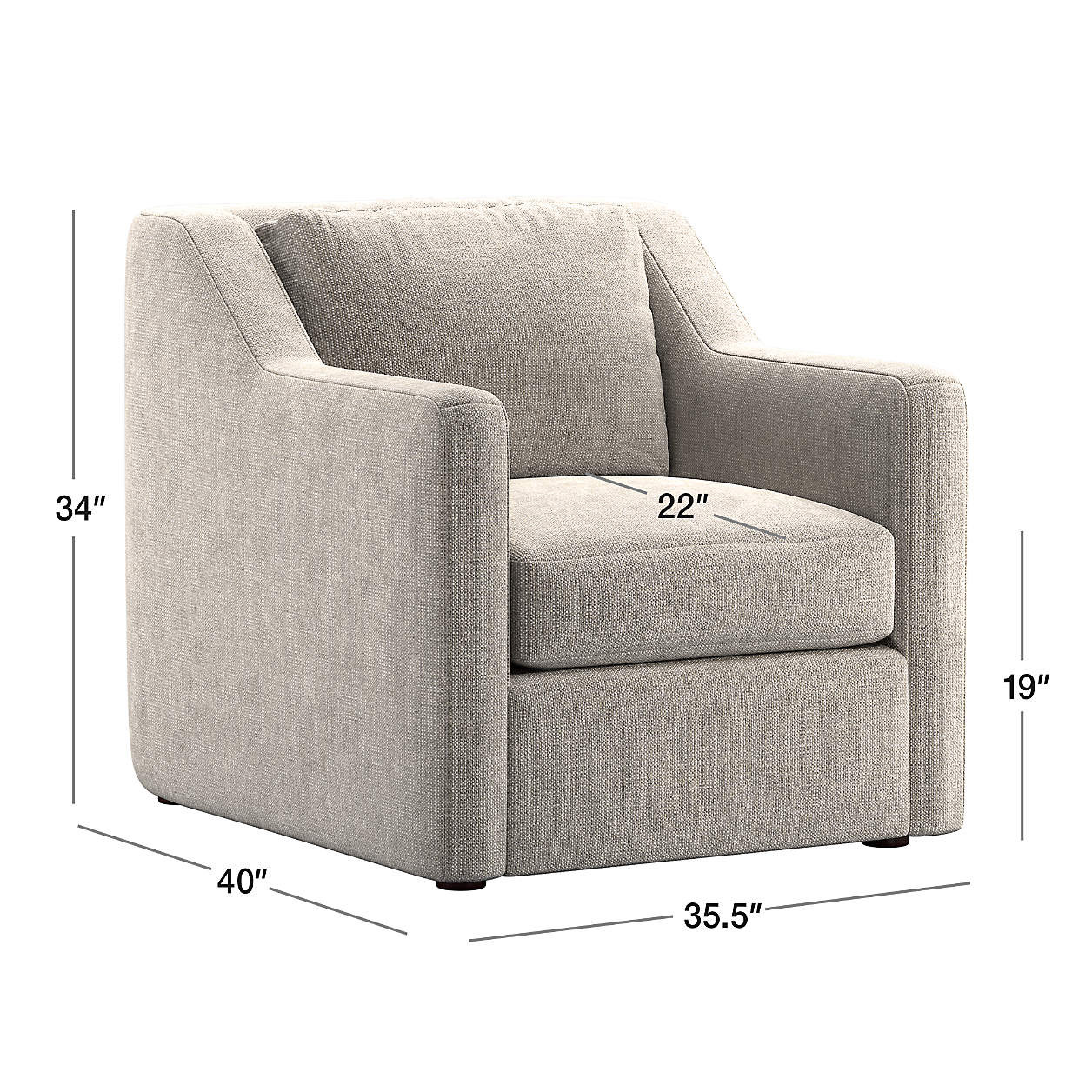 Notch Accent Chair + Reviews | Crate & Barrel | Crate & Barrel