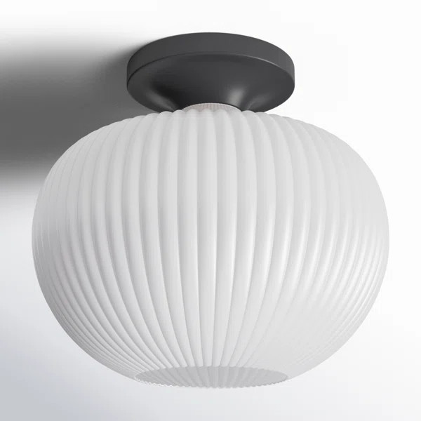 Collina Glass Semi Flush Mount | Wayfair North America
