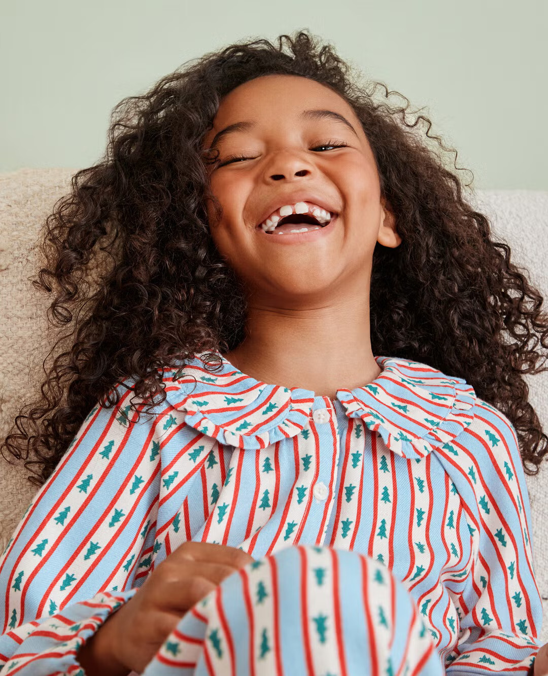 Holiday Tree Ribbons Matching Family Pajamas | Hanna Andersson