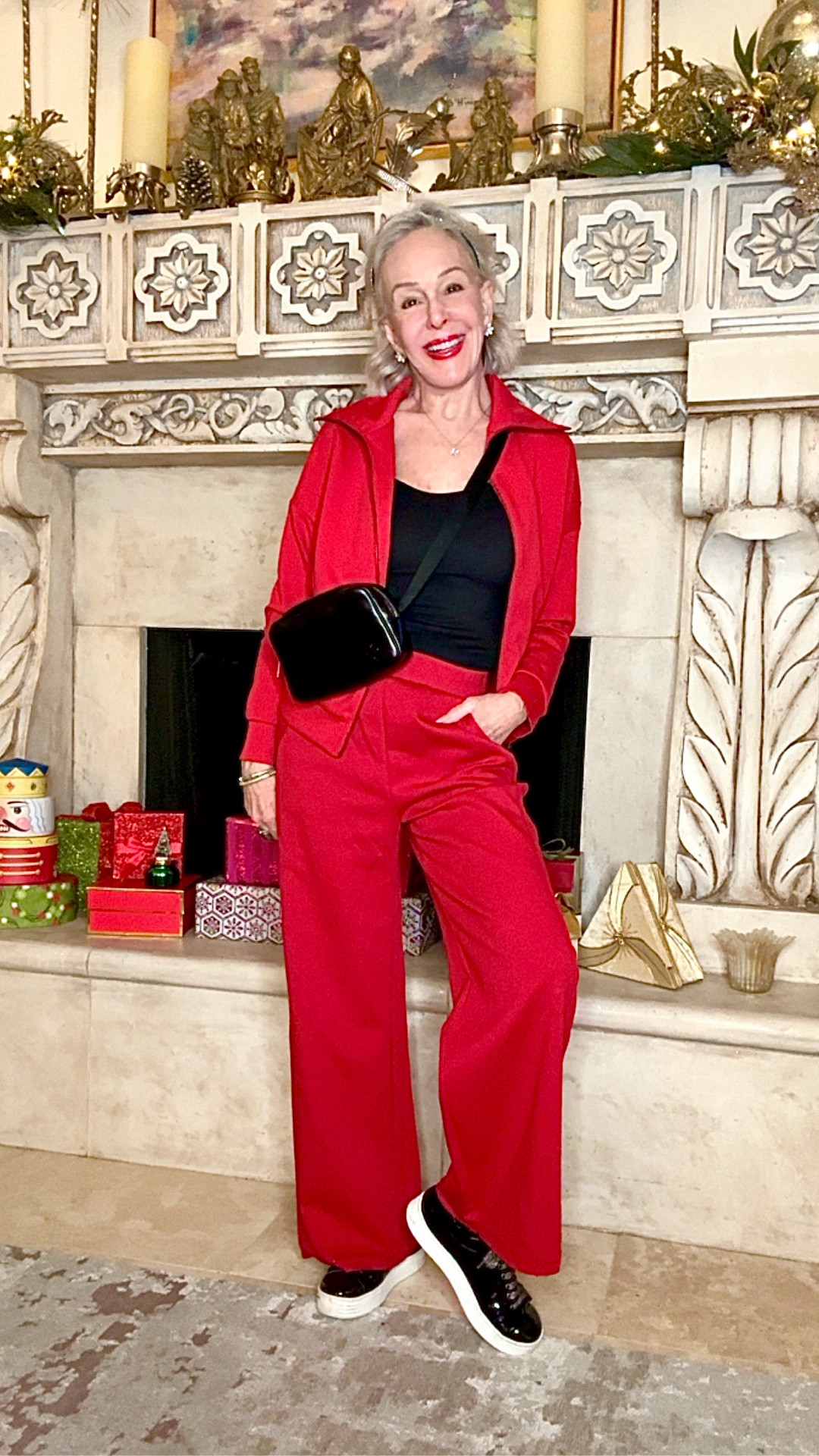 QINSEN Women's Cotton 2 Piece Outfits Lapel Long Sleeve Zip Up Sweatshirt Wide Leg Pants Matching Tracksuit Sets
If you are 5’6” or taller, shop the Spanx version on sale now. I have both. The Amazon is really good but at 5’7” it was too short. I let the hen out and it is a little better. The reds are both so good 
QINSEN Women's Sexy Sweetheart Neck Sleeveless T Shirts Double Lined Tees Slimming Fit Tops
Black leather belt bag crossbody 


#LTKHoliday #LTKgrwm #LTKOver40