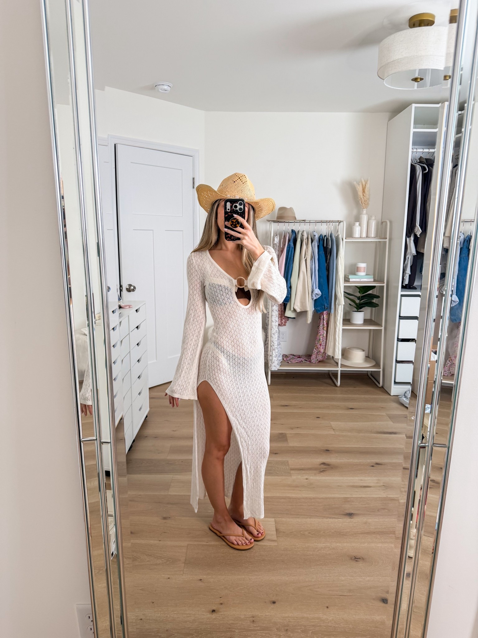 Pre vacation outfit planning 🌴🤍 cover up & bikini are so gorgeous! Size xxs for the cover up & xs for the swimsuit! 

#LTKTravel #LTKSeasonal #LTKootd