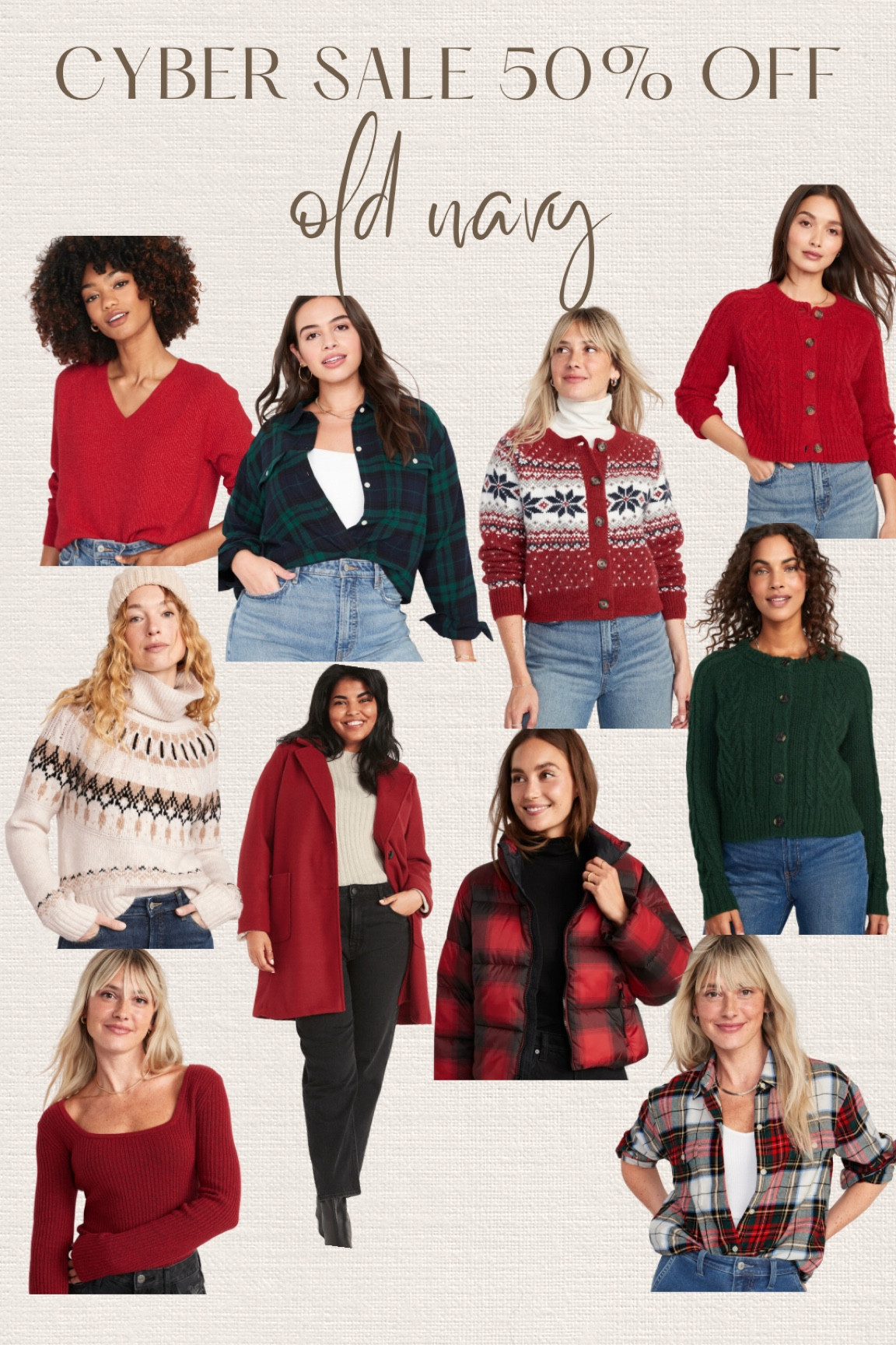 Old navy cyber sale 50% off! // holiday outfits 

#LTKHoliday #LTKsalealert #LTKCyberweek