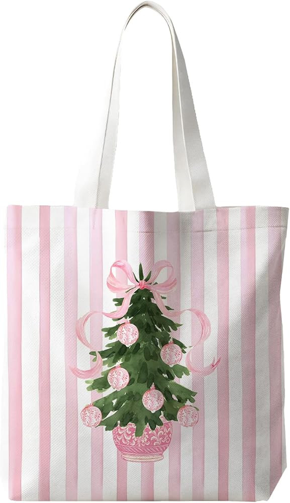 JINYO Preppy Canvas Tote Bag, Inspirational Tote Bags for Women | Amazon (US)