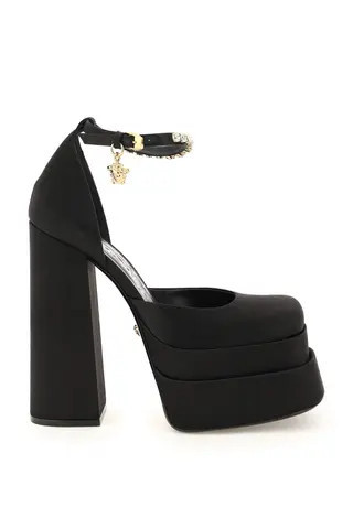 VERSACE MEDUSA AEVITAS DOUBLE PLATFORM PUMPS | Residenza725 US