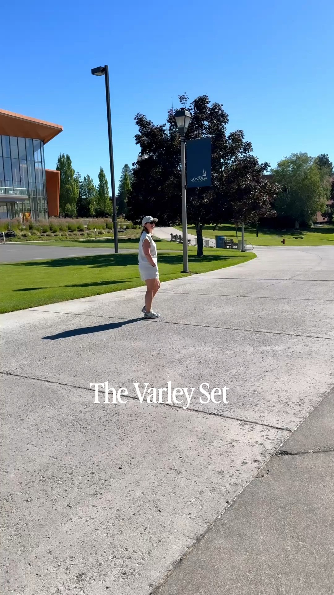 My morning walk outfit. Varley set- fits tts. I'm wearing a size XS top and small bottoms. 

New Balance shoes run tts.

#LTKfitnessgoals #LTKOver40 #LTKTravel