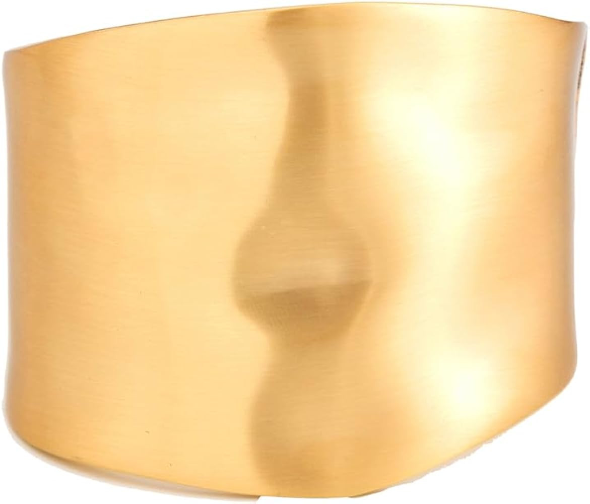 KunJoe Chunky Gold Cuff Bracelet Arm Cuff Upper Gold Bangle Chunky Gold Bracelet Open Irregular S... | Amazon (US)