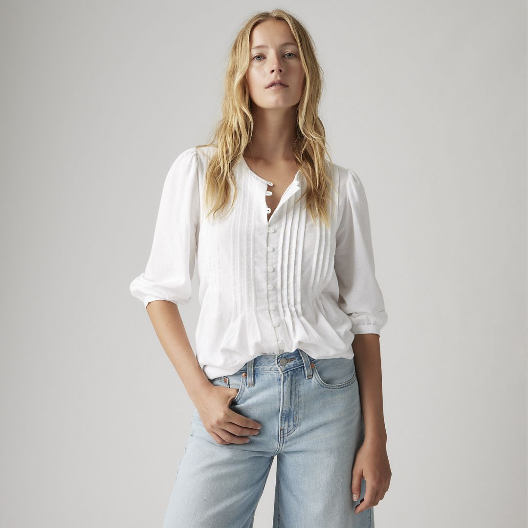 Levi's Gina Linen Blend Blouse - Women's L | Levi's US