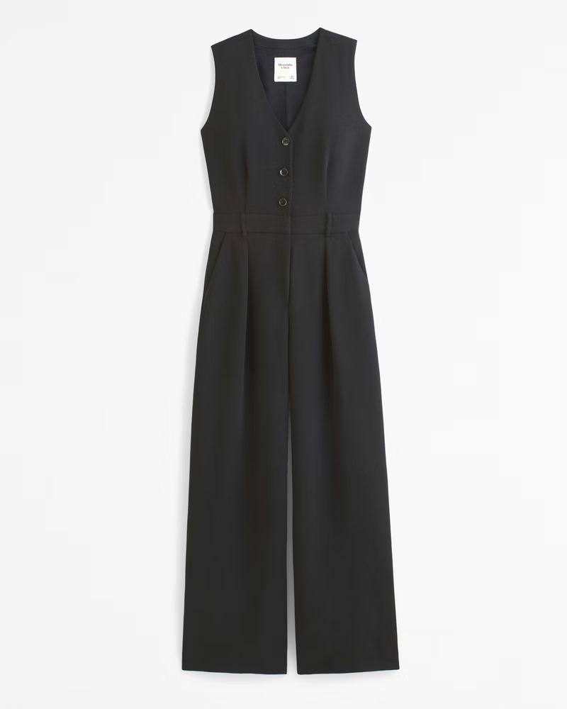 The A&F Mara Vest Jumpsuit | Abercrombie & Fitch (US)