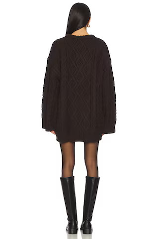 Gigi Knit Pullover in Chocolate | Revolve Clothing (Global)