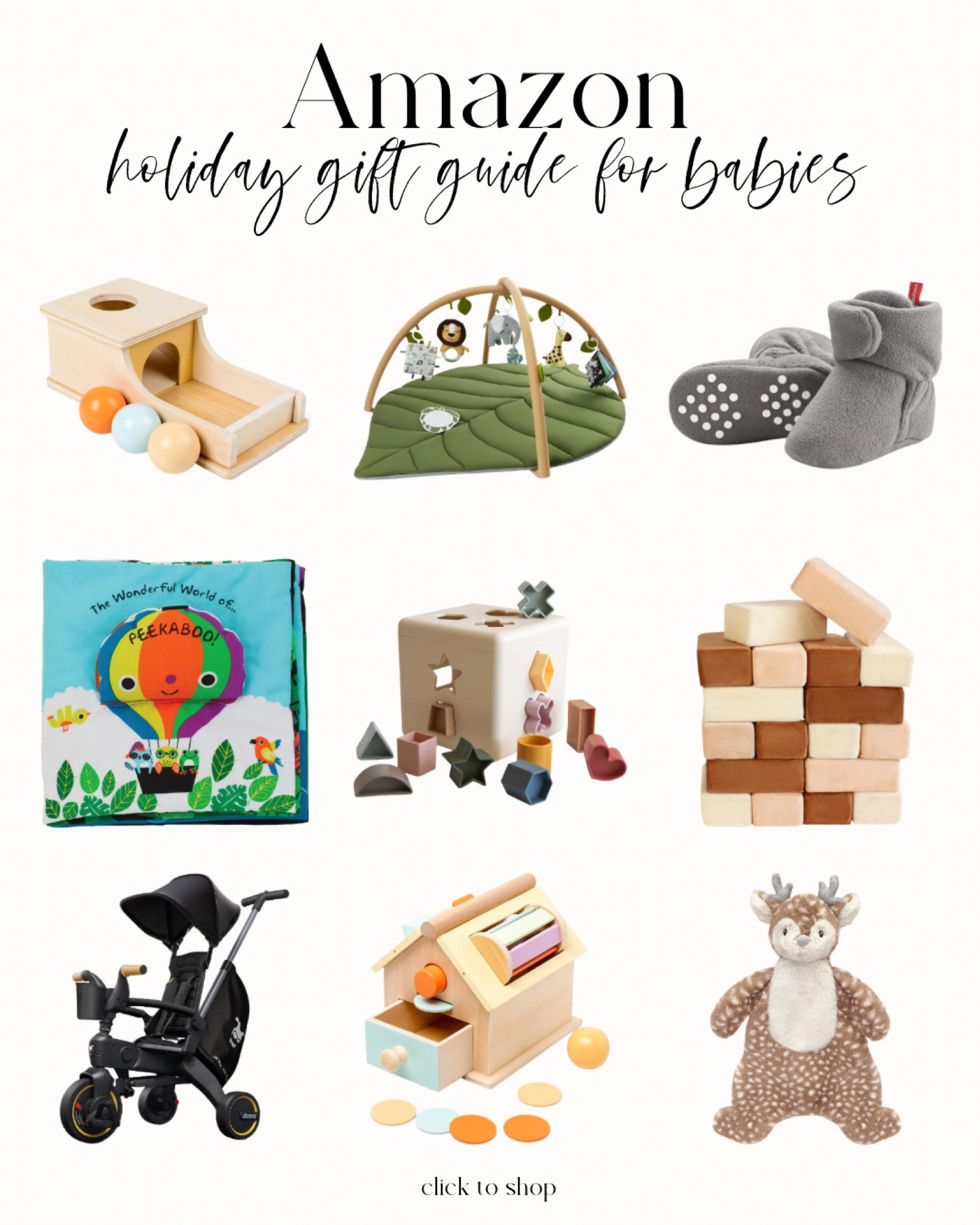 Amazon gift guide for babies

#LTKbaby #LTKHoliday #LTKGiftGuide