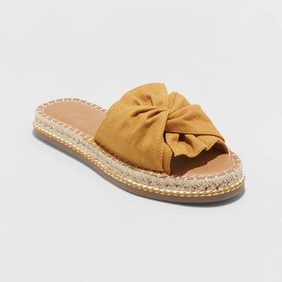 Women's Lila Knotted Espadrille Slide Sandals - Universal Thread™ | Target