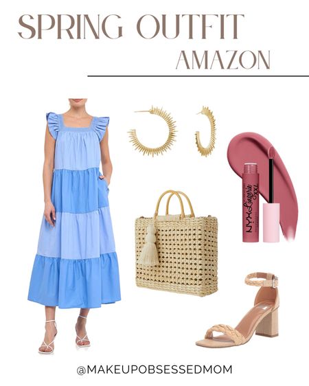 This blue dress paired with gold earrings and pink lips makes an amazing spring look!

#summerdress #springstyle #vacationoutfit #beautypicks

#LTKFind #LTKunder50 #LTKstyletip