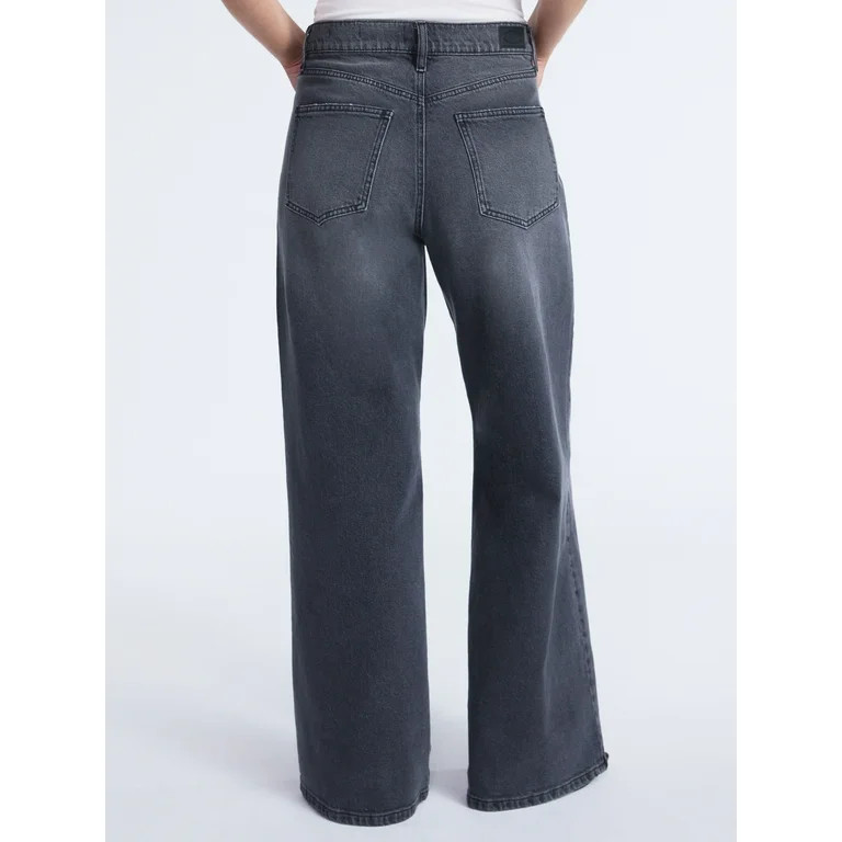 Scoop Women’s and Women’s Plus Baggy Wide Leg Jeans, Sizes 0-26 | Walmart (US)