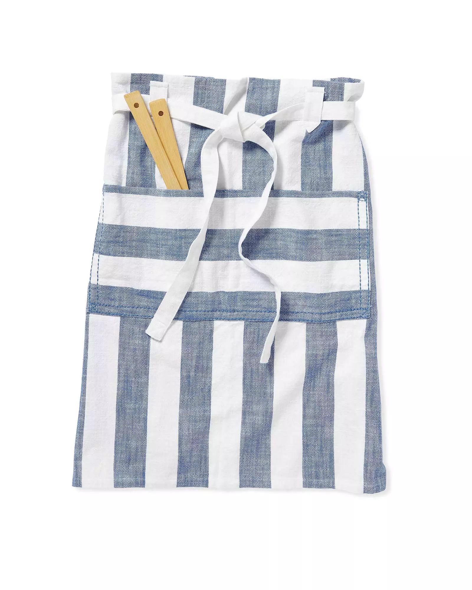 Awning Stripe Half Apron | Serena and Lily