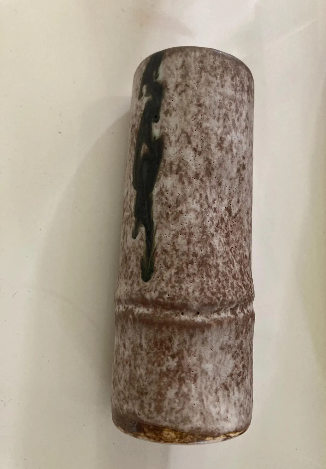 Mid Century Mccarty’s Pottery Pinched Cylinder Bamboo Vase Nutmeg River Signed - Etsy | Etsy (US)